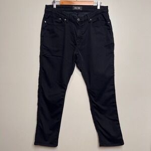 DU/ER N2X Relaxed Fit Pants Mens 34x30 Black 5-Pocket Stretch Tapered